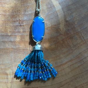 NWOT Kendra Scott Blue Agate Necklace